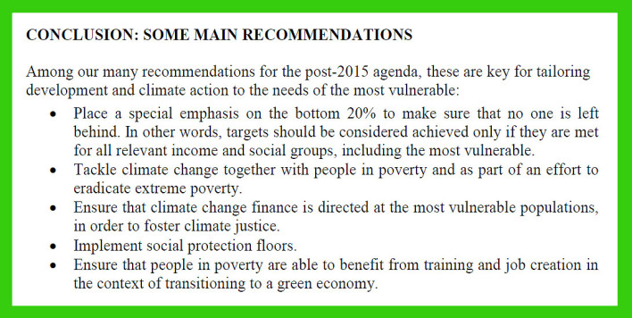 From ATD’s memorandum, “Taking seriously the commitment to ‘leave no one behind’ in the SDGs and the fight against climate disruption”